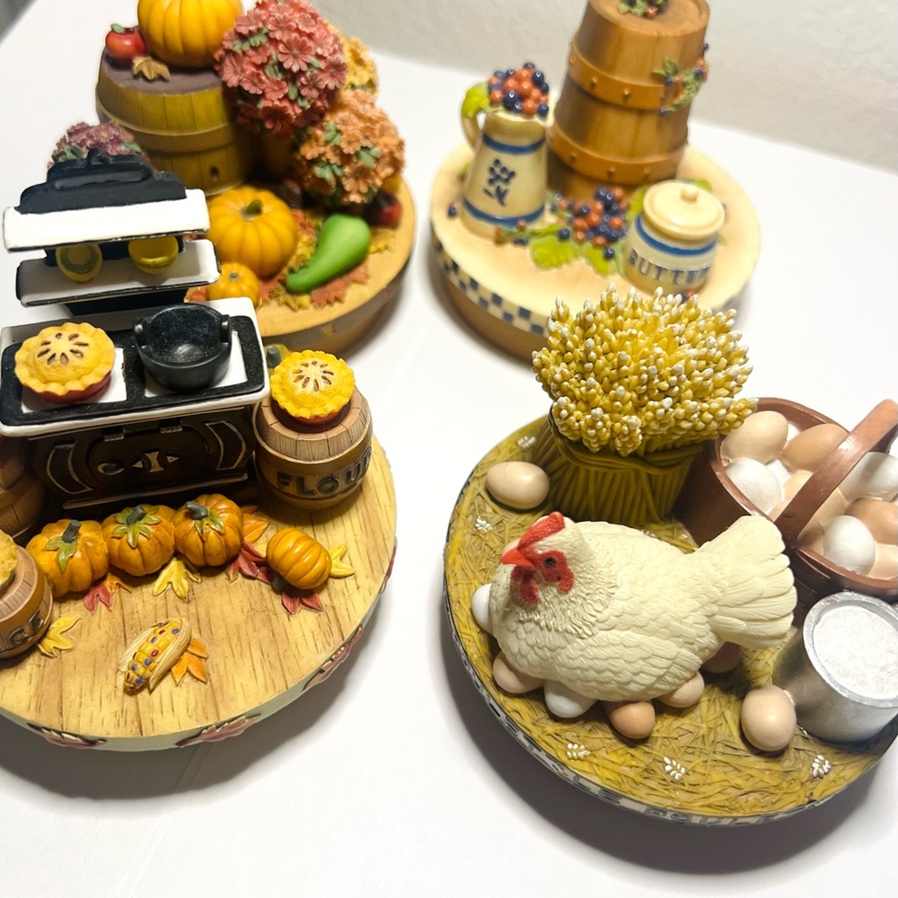 Fall Kitchen Pumpkin Harvest Our America Candle Toppers Yankee